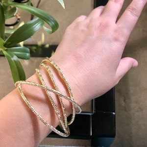 New with tags gold bangles